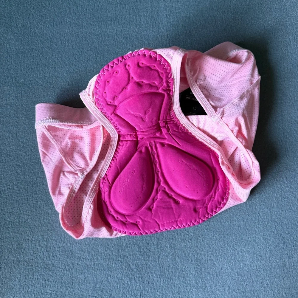NWT Women's Pink Padded‎ Bike Cycling Underpants Shorts size XL